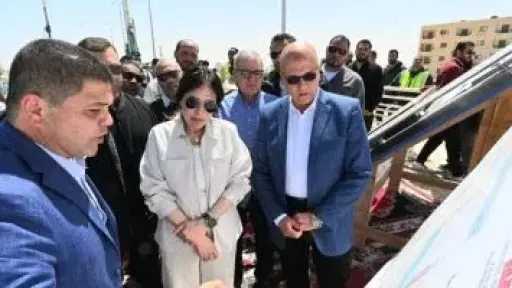 وزيرة الإسكان تتفقد مشروعات البحيرات الجنوبية ”نيو مارينا” بالساحل الشمالي