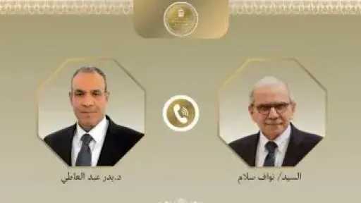 رئيس وزراء لبنان يشكر مصر على دورها فى التوصل لاتفاق وقف إطلاق النار