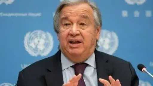 جوتيريش: القانون يجب أن يسود على القوة