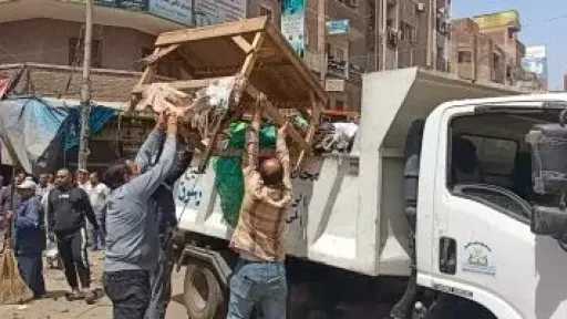 إزالة 1168 حالة إشغالات في حملة بعدد من الأحياء بمدينة دسوق