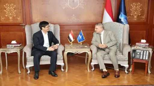 الفريق أسامة ربيع يبحث سبل التعاون مع نائب رئيس شركة تيدا مصر للاستثمار