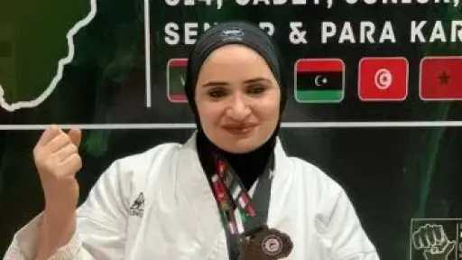 لاعبة نادى فاقوس بالشرقية تتوج بالميدالية البرونزية فى بطولة شمال أفريقيا