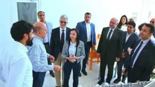 وفد الاتحاد الأوربى يتفقد المشروعات الزراعية فى البحيرة