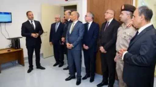 بدر عبد العاطى يفتتح غرفة حفظ الوثائق المؤمنة بمقر وزارة الخارجية