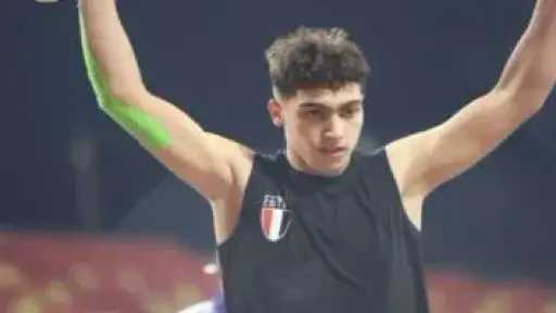 محمد أسامة يحقق ذهبية مصرية فى رمي الرمح بالبطولة العربية بتونس