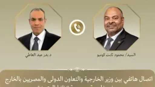 وزير الخارجية ونظيره التنزاني يبحثان تعزيز العلاقات الثنائية والقضايا الإقليمية