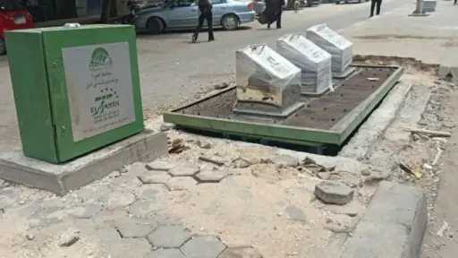 صناديق قمامة تحت الأرض لمواجهة النباشين وانتشار المخلفات في شوارع الجيزة