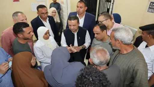 محافظ المنوفية يتفقد أعمال إنشاء مستشفى الشهداء الجديدة وعيادة التأمين الصحي
