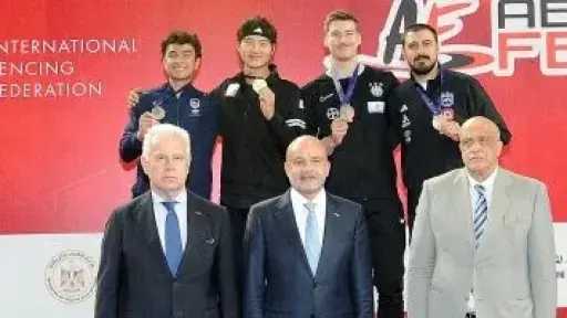 كوريا الجنوبية تحصد ذهب الفردى بكأس العالم لسلاح السيف للرجال بالقاهرة