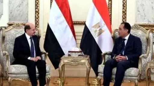مدبولى يؤكد لنظيره اليمني دعم مصر للحكومة الشرعية وحرصها الكامل على وحدة اليمن
