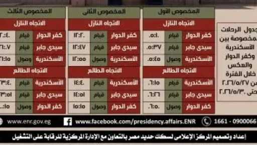 السكة الحديد تشغل قطارا إضافيا لأسوان الليلة وتدفع بعربات مكيفة لدعم رحلات العيد