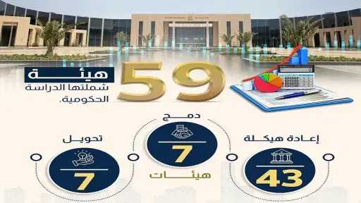 تفاصيل مخطط الحكومة لإعادة هيكلة 59 هيئة اقتصادية