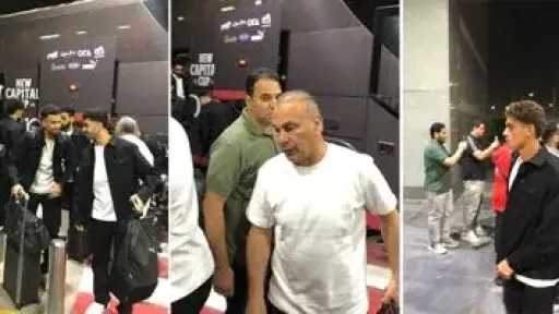 بعثة المنتخب تغادر مطار القاهرة فى طريقها إلى أمريكا للمشاركة فى كأس العالم