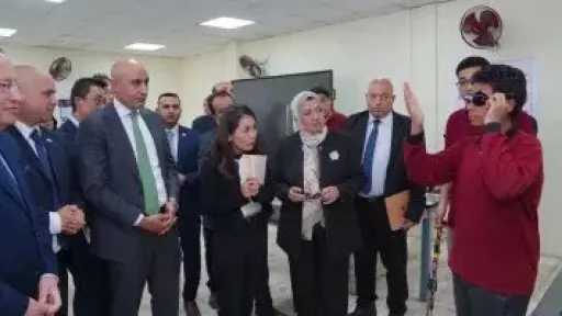 وفد حكومى رفيع المستوى يتفقد معهد الكوزن المصرى اليابانى