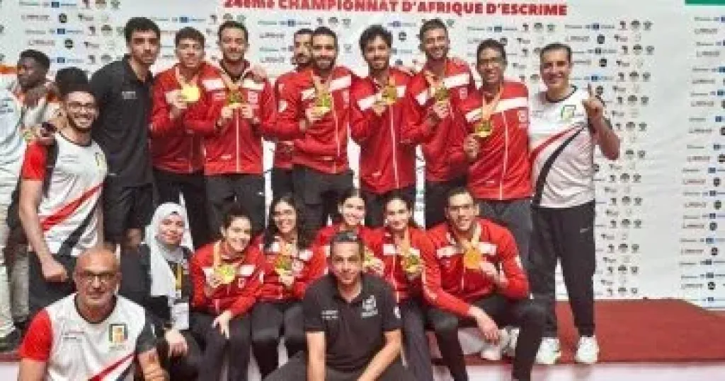  3 ذهبيات في بطولة أفريقيا للسلاح