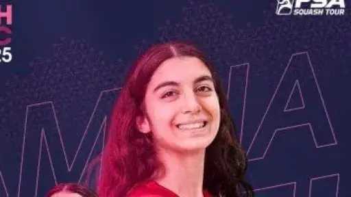 أمينة عرفى تتأهل لنهائى بطولة بريطانيا المفتوحة للاسكواش