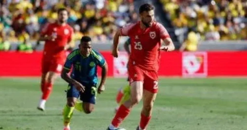 منتخب الأردن يخسر أمام كولومبيا