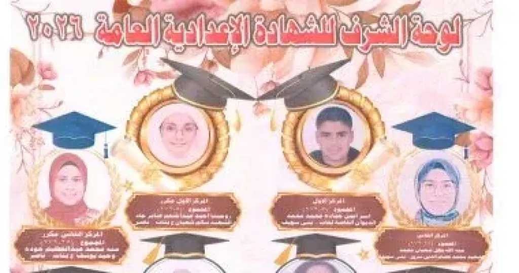 أسماء أوائل الشهادة الإعدادية فى محافظة بنى سويف ورابط النتيجة كاملة