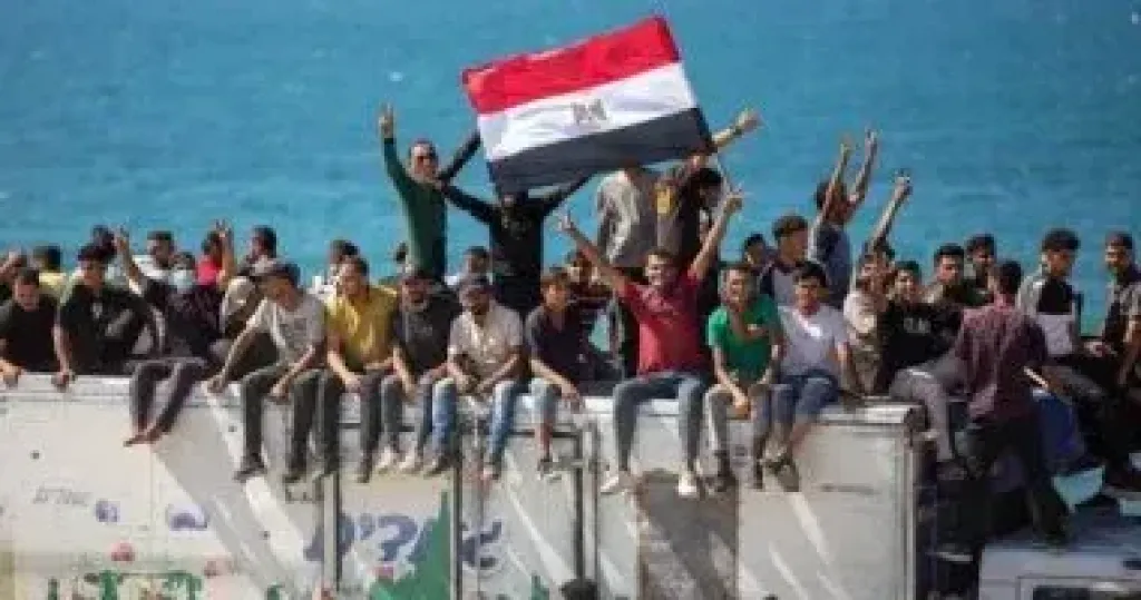 خيام النازحين فى غزة 