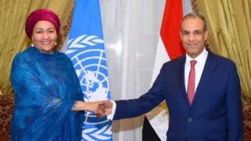 وزير الخارجية يستقبل نائبة سكرتير عام الأمم المتحدة