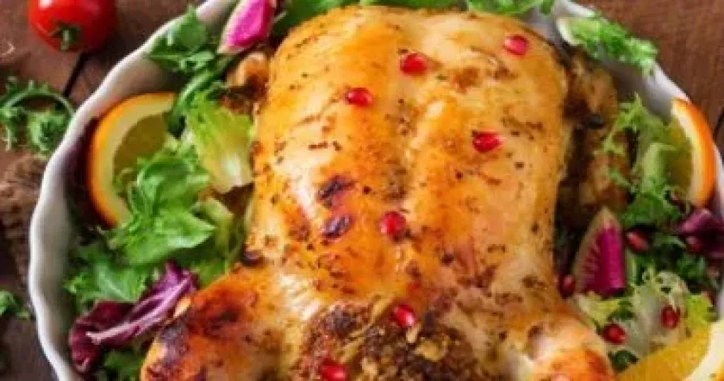 طريقة عمل دجاج محشى بالفريك
