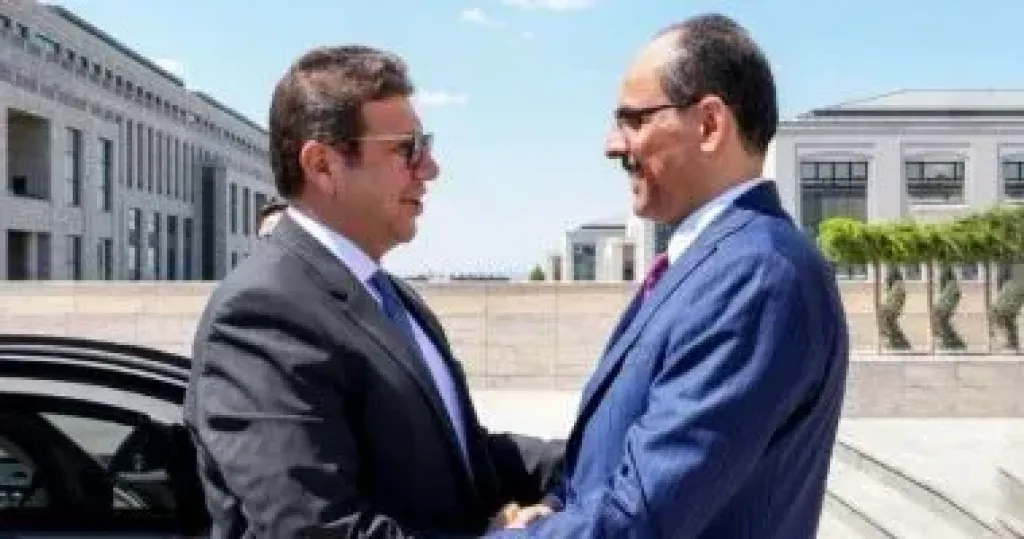 رئيس المخابرات العامة مع نظيره التركى