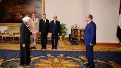 مراسم أداء اليمين القانونية واستقبال المستشارة هدى عيسى رئيسًا لهيئة النيابة الإدارية