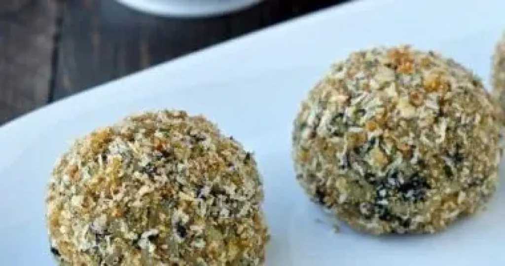طريقة عمل كرات الأرز بالكريمة والسبانخ فى الفرن