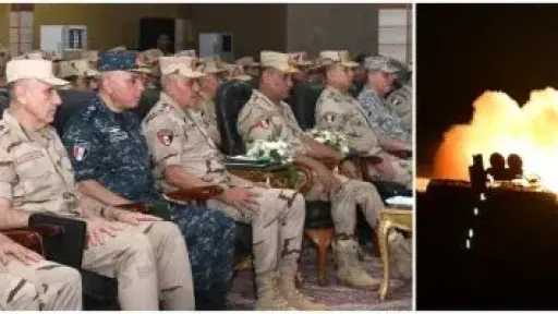 الفريق أشرف سالم زاهر يشهد المرحلة النهائية من الرماية الصاروخية الليلية لقوات الدفاع الجوى