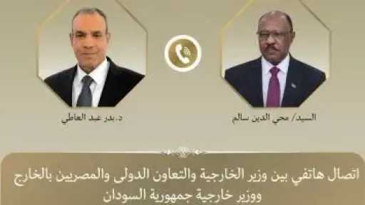 وزير الخارجية يبحث مع نظيره السودانى العلاقات الثنائية وتطورات الأوضاع بالسودان