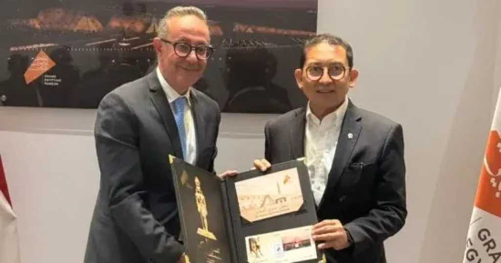 غنيم يلتقى وزير الثقافة الإندونيسى لبحث تعزيز التعاون فى مجال المتاحف