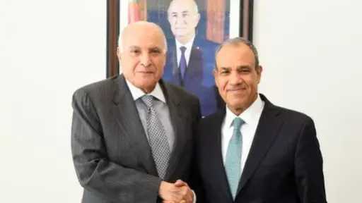 وزير الخارجية يبحث مع نظيره الجزائرى دفع التعاون والتنسيق إزاء القضايا الإقليمية