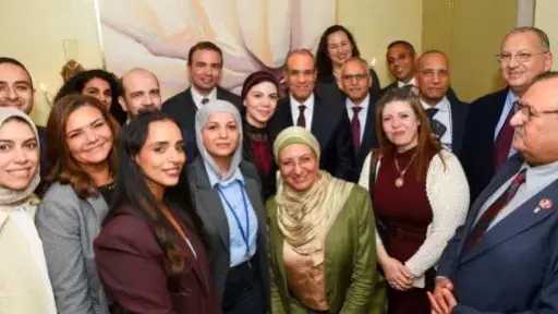 وزير الخارجية يلتقى المصريين العاملين فى الأمم المتحدة بنيويورك