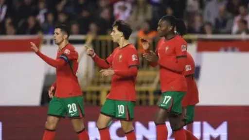 البرتغال تهزم الدنمارك برباعية بدوري الأمم الأوروبية فى غياب رونالدو