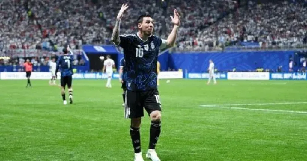 85 ألف مشجع يترقبون ظهور ميسي الأخير مع الأرجنتين