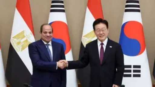 هيئة الإذاعة الكورية الجنوبية تلقى الضوء على زيارة الرئيس السيسى إلى سول