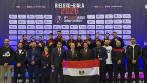 وزير الشباب والرياضة يهنئ منتخب الكاراتيه للناشئين والشباب بوصافة بطولة العالم