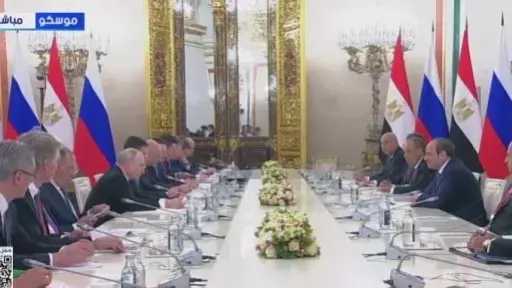 بوتين:التبادل التجاري بين مصر وروسيا يتجاوز 10 مليارات دولار