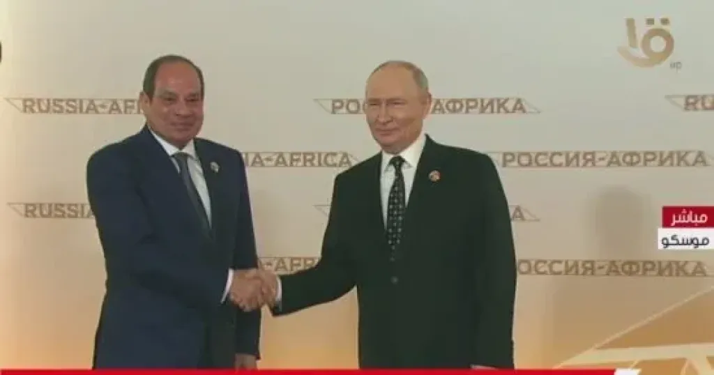 الرئيس الروسي يستقبل الرئيس السيسي فى قصر الكرملين